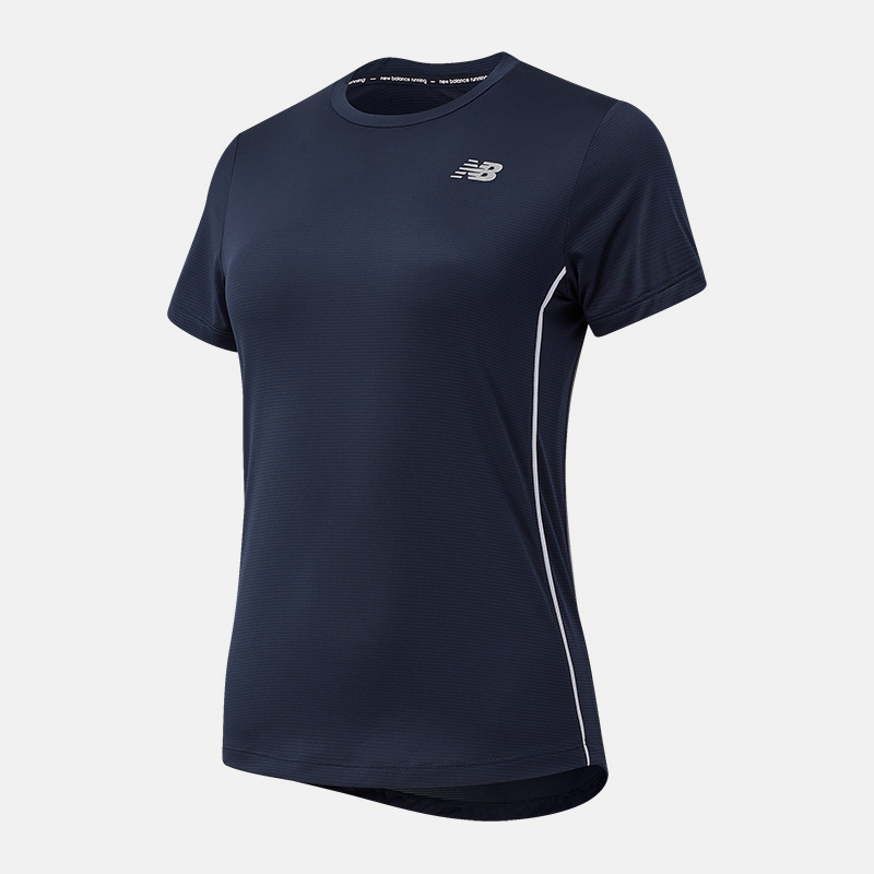 WT03203 חולצת ריצה שרוול קצר בצבע כחול 
