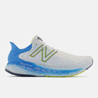White with blue & Green Highlights