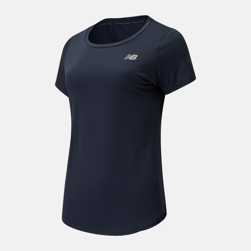 WT91136 חולצת ריצה שרוול קצר בצבע כחול 