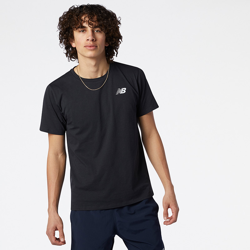 MT01070 חולצת ריצה שרוול קצר בצבע שחור 