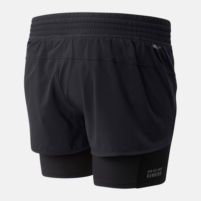 WS01241 2 in 1 Short Running Shorts image number null