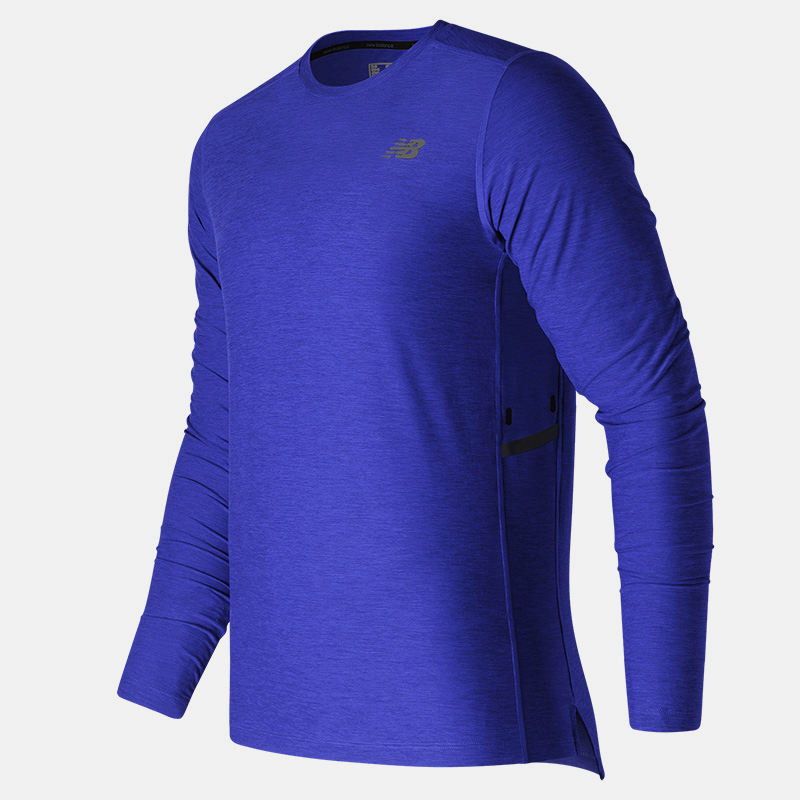 MT63033 חולצת שרוול ארוך בצבע כחול 