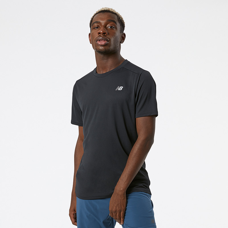 MT11205 Short Sleeve Professional Running Shirt Black image number null