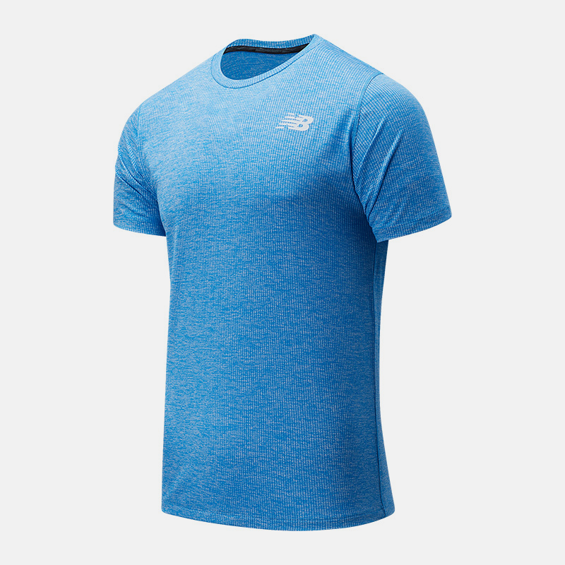MT11095 חולצת ריצה שרוול קצר בצבע כחול 