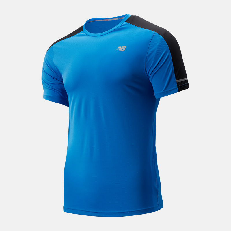 MT93917 חולצת ריצה שרוול קצר בצבע אדום ובצבע כחול 