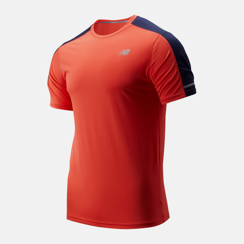 MT93917 חולצת ריצה שרוול קצר בצבע אדום ובצבע כחול 